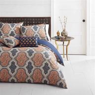 🛏️ brighten your bedroom with the azalea skye rhea comforter set in twin size and vibrant orange color logo