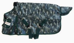 img 3 attached to 🔒 AJ Tack Waterproof Poly Miniature Turnout Blanket - Camouflage (1200D)