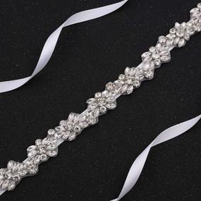 img 3 attached to 💎 Enhance Your Bridal Gown with WEZTEZ Crystal Bridal Belt Sash - Handmade Wedding Dress Belt with Stunning Rhinestones