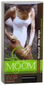 img 1 attached to 🦵✨ Moom Express Pre-Waxed Strips for Legs & Body: 20 Strips Packages - Fast and Easy Hair Removal Solution