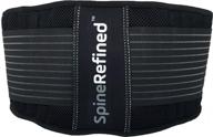 👍 spinerefined lumbar back brace - advanced dual compression straps for optimal low back support and effective back pain relief логотип