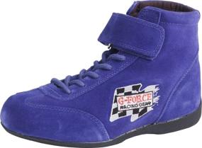 img 1 attached to 👞 G-Force 0235030BU RaceGrip Blue Mid-Top Racing Shoes - Size 030