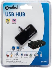 img 4 attached to 🖥️ Enhanced SEO: Connectland CL-HUB20033 Ultra-Slim USB 2.0 4-Port Hub - Ideal for Desktops and Laptops in Black