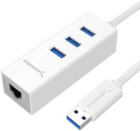 img 4 attached to 💻 Sabrent 3-Port USB 3.0 with Gigabit Ethernet Port - High-Speed Connectivity and Built-in Cable (HB-NTUW)