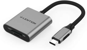 img 4 attached to 📸 LENTION USB C to SD/Micro SD Card Reader - 2020-2016 MacBook Pro Compatible, Type C SD 3.0 Card Adapter for New Mac Air, iPad Pro, Surface, Samsung S20/S10/S9/S8/Plus/Note - Space Gray (CB-C8)