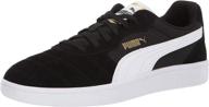 👟 puma men's astro sneaker in cordovan, white, and team gold logo