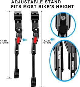 img 1 attached to 🚲 Adjustable Aluminum Alloy Bike Kickstand for 22”-28” Frame BMX/MTB/Road & Mountain Bikes – Premium Side Kickstand for Adult/Sports Bicycles