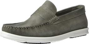 img 4 attached to Driver Club USA Leather Perforated Men's Shoes in Loafers & Slip-Ons