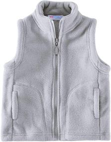 img 4 attached to LittleSpring Little Fleece Vests Zipper Boys' Clothing ~ Jackets & Coats