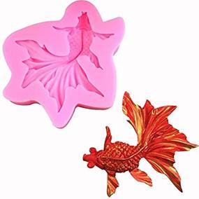 img 4 attached to 🦑 WYD 3D Chinese Style Squid Goldfish Mold: Create Stunning Fondant, Cookie, and Chocolate Designs with our Big Fishtail Mold