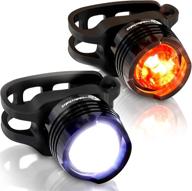 🚴 enhance your safety with stupidbright micro led strap-on bike light set - front & rear lights for bikes, skateboards, and longboards (2 pack) logo