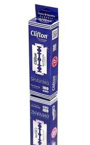 img 3 attached to 🪒 100 Clifton Classic Double Edge Razor Blades - Premium Safety Razor Blades for Men's Shaving - Ensures Smooth & Clean Shave - 1 Year Supply