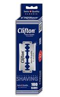 🪒 100 clifton classic double edge razor blades - premium safety razor blades for men's shaving - ensures smooth & clean shave - 1 year supply logo