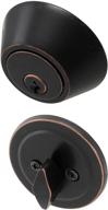 🔒 honeywell oil rubbed bronze single cylinder deadbolt - model 8111409 логотип