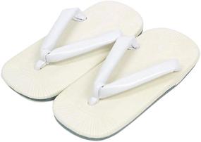 img 3 attached to Traditional Japanese Setta Sandals for Boys - Elegant White Designs by KYOETSU