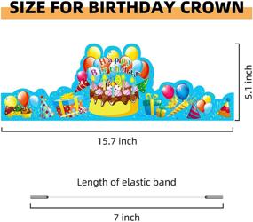 img 2 attached to 35-пачка коронок на день рождения JTIEO - праздничные шляпы для детей - идеально подходят для классной комнаты, школы, Воскресной школы.