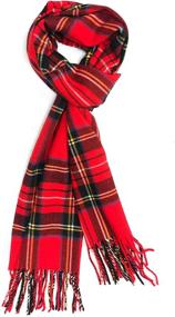 img 4 attached to Шотландские многоцветные аксессуары для мужчин на Рождество из кашемира: поднимите свой праздничный стиль с помощью роскошного кашемира.