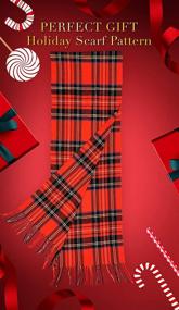 img 1 attached to Шотландские многоцветные аксессуары для мужчин на Рождество из кашемира: поднимите свой праздничный стиль с помощью роскошного кашемира.