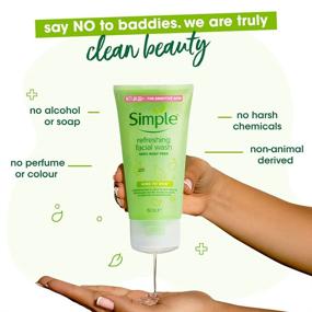 img 2 attached to Simple Kind to Skin Refreshing Facial Wash Gel, 150ml (5 fl. oz)