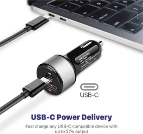 img 3 attached to ⚡️ Superfast Charging Set: TNP Car Charger, 27W Type-C PD & USB-A Ports + Extra USB-C Cable - iPhone 11 Pro Max/XS Max/8/8 Plus, iPad, Airpod Pro, Samsung S20, Pixel 4 Compatible