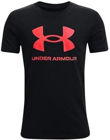 img 2 attached to Футболка Under Armour Sportstyle с коротким рукавом - обязательное активное одежда для мальчиков.