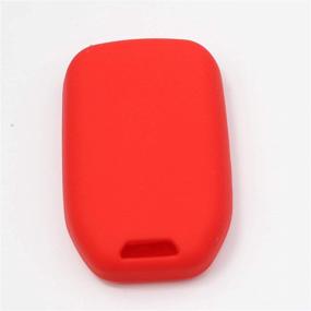 img 3 attached to 🔑 Btopars Silicone 5 Button Smart Key Fob Cover for GMC Acadia, Terrain, Sierra - Compatible with 2017-2020 Models - Black Red, Pack of 2