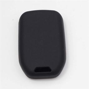 img 2 attached to 🔑 Чехол для смарт-ключа Btopars Silicone 5 Button для GMC Acadia, Terrain, Sierra - Совместим с моделями 2017-2020 - Черный Красный, набор из 2