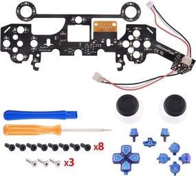 img 2 attached to eXtremeRate Multi-Colored Luminated Dpad Thumbstick Share Home Face Buttons for PS5 Controller, Chameleon Purple Blue Classical Symbols Buttons DTF LED Kit - PS5 Controller NOT Included