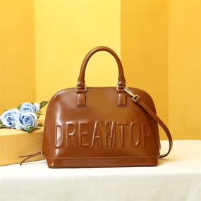 img 3 attached to Fashionable DREAMTOP Satchel Handbags: Trendy Shoulder Women's Handbags & Wallets