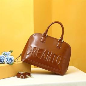 img 2 attached to Fashionable DREAMTOP Satchel Handbags: Trendy Shoulder Women's Handbags & Wallets