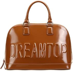 img 4 attached to Fashionable DREAMTOP Satchel Handbags: Trendy Shoulder Women's Handbags & Wallets