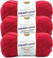 🦁 lion brand 136-113 heartland yarn - redwood: beautifully bold shades for all your crafting needs logo
