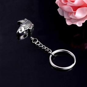 img 3 attached to 🔑 Norya Stainless Steel Cremation Keychain Keepsake - Enhancing SEO