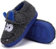 comfortable and stylish toddler slippers: lightweight boys' shoes with el shark design - u121wtmtdk489 (size 24) logo