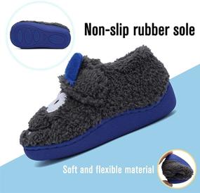 img 2 attached to Comfortable and Stylish Toddler Slippers: Lightweight Boys' Shoes with EL Shark Design - U121WTMTDK489 (Size 24)
