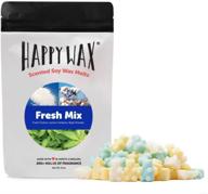 🐻 happy wax fresh mix soy wax melts - large (8 oz) pouch - over 200 hours burn time - adorable bear shapes. experience three delightful scents! (lemon verbena, fresh cotton, baby powder) логотип