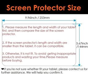 img 3 attached to 📱 Premium 10.1 inch Tablet Screen Protector (2 Pack), Tempered Glass Film for Android Tablet 10-11 inch - Anti-Fingerprint, Bubble-Free, Case Friendly & Easy Install by DETUOSI