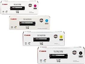 img 1 attached to 🖨️ Canon 116 Combo Pack - 4 Color Toners (1 BK, C, Y, M) for ImageClass MF8050cn