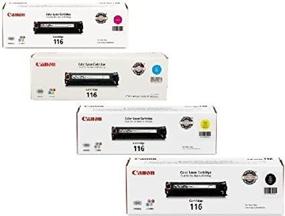 img 3 attached to 🖨️ Canon 116 Combo Pack - 4 Color Toners (1 BK, C, Y, M) for ImageClass MF8050cn