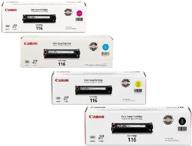 🖨️ canon 116 combo pack - 4 color toners (1 bk, c, y, m) for imageclass mf8050cn logo