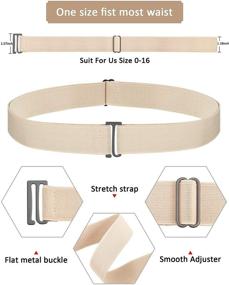 img 3 attached to Women Invisible Elastic Stretch Buckle Women's Accessories