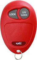 🔑 red keyless entry remote car key fob l2c0007t for colorado, venture, canyon, hummer h3 logo