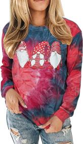 img 3 attached to 🎅 Festive Christmas Believing Sweatshirt: Women's Santa Hat Pullover with Funny Graphics, Perfect Holiday Tops!