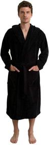 img 1 attached to 🛀 Hooded Cotton Bathrobe X-Large for Men in Sleep & Lounge - TowelSelections