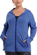 🧥 foreyond women's plus size fleece jacket: full zip up hoodie, long sleeve workout active hooded sweatshirts логотип