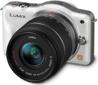 panasonic lumix dmc-gf3kw 12 mp micro 4/3 compact system camera with 3-inch touch-screen lcd and 14-42mm zoom lens (white) logo