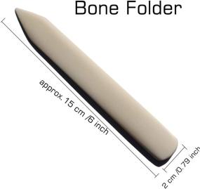 img 2 attached to 📐 VENCINK Genuine Bone Folder Paper Creaser Set: Perfect Tool for Paper Crafts, Bookbinding, and Leather Works