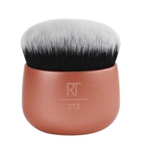 img 2 attached to 🎨 Real Techniques 1855 Makeup Blender Brush for Liquid Foundation: Versatile for Cream and Powder Foundations, Orange - Expert Review and Buying Guide