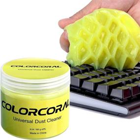 img 4 attached to 🧼 ColorCoral Universal Dust Cleaning Gel - 160G | Ideal for PC Keyboard, Laptop, Car Detailing, Home and Office Electronics | All-In-One Computer Dust Remover Kit
