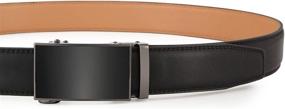 img 1 attached to 👔 Stylish Ratchet Automatic Black Trim Fit Belts for Men: 35mm Wide, 005 110 TAN - Must-Have Accessories!